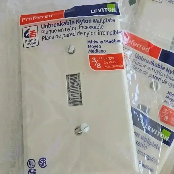 Unbreakable Nylon Wallplates - Picture 3 of 4